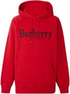Burberry Logo Hoodie - Red