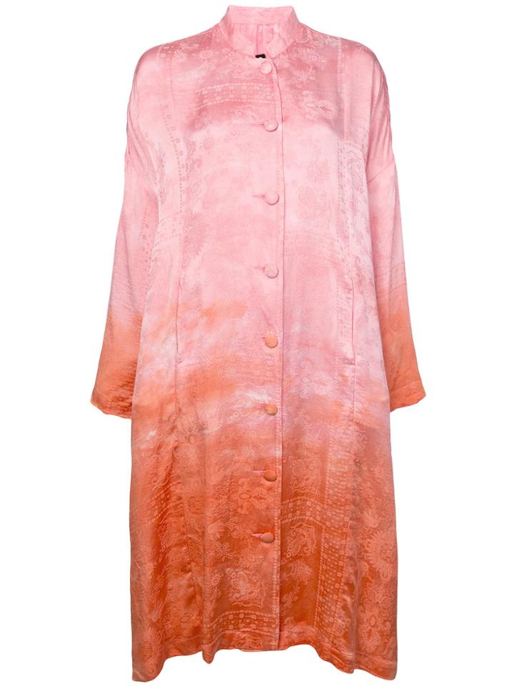 Raquel Allegra Gradient Kimono Dress - Pink & Purple