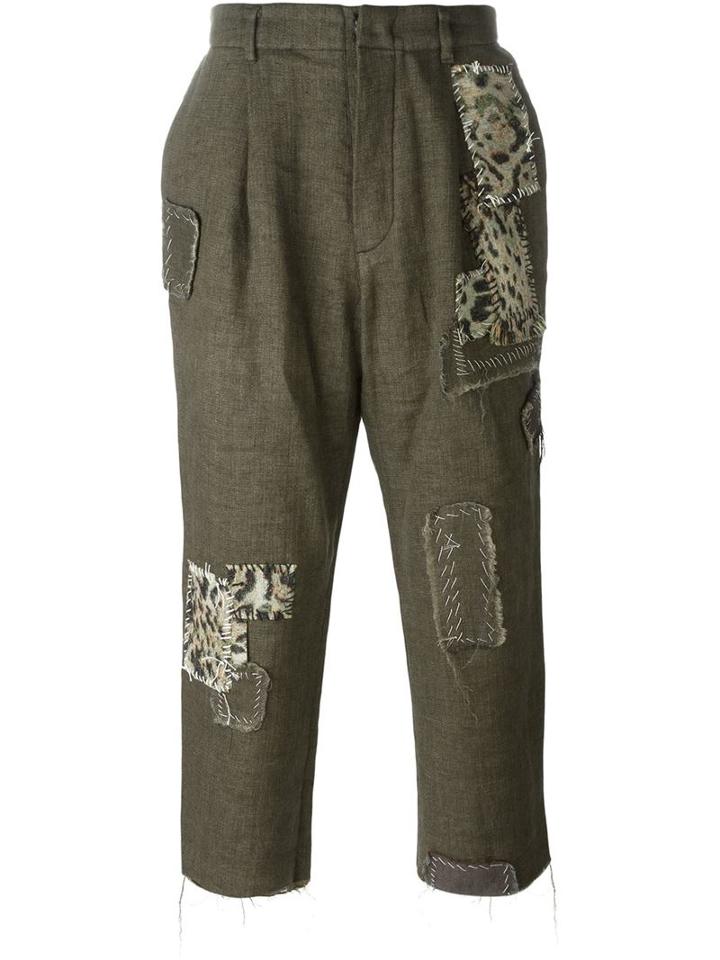 Heikki Salonen Chinos With Work Patches, Men's, Size: Small, Green, Cotton/wool