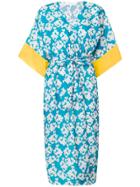Borgo De Nor Printed Kimono Dress - Blue