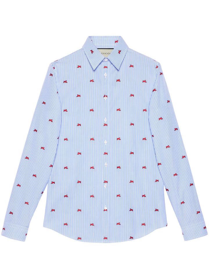 Gucci Panthers Fil Coupé Shirt - Blue