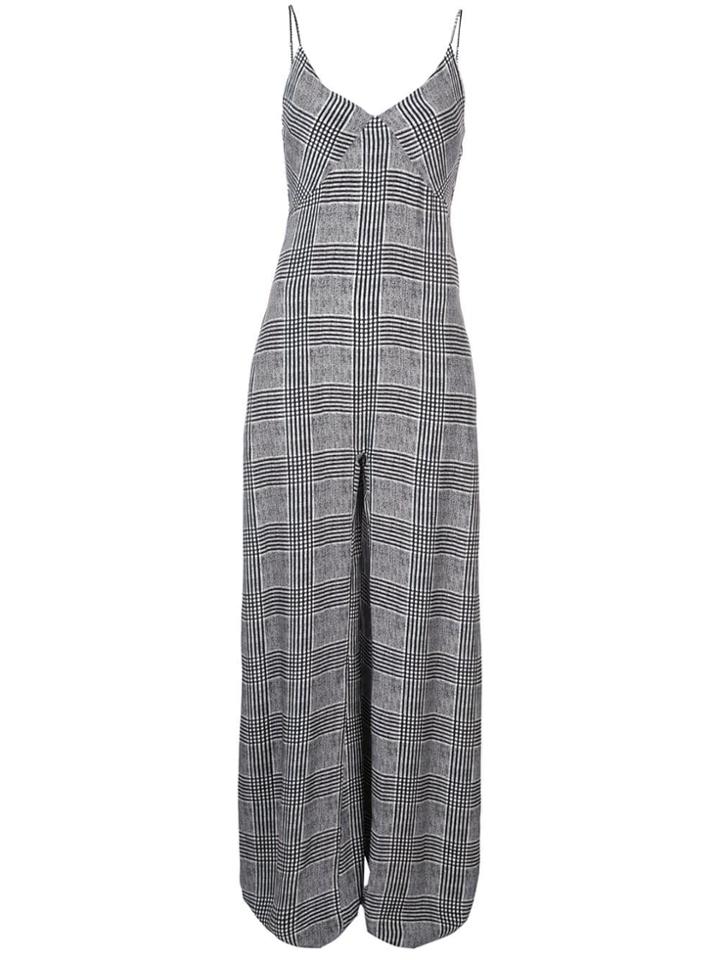 Fleur Du Mal Wide Legged Jumpsuit - Grey