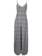 Fleur Du Mal Wide Legged Jumpsuit - Grey
