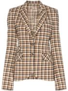 Paco Rabanne Check Fitted Blazer - Neutrals
