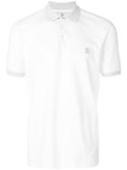 Brunello Cucinelli Logo Embroidered Polo Shirt - White