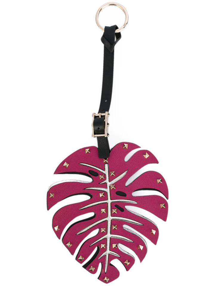 Valentino Valentino Garavani Leaf Bag Charm - Pink & Purple