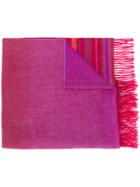 Ps By Paul Smith Striped Tassel Scarf - Red