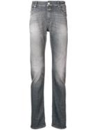 Closed Washed Straight-leg Jeans - Grey