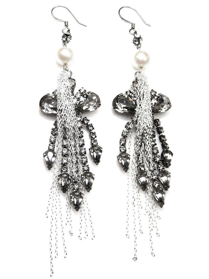 Tom Binns Chandelier Chain Earrings