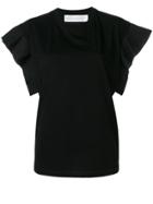 Victoria Victoria Beckham Flared Sleeve T-shirt - Black