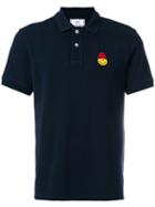 Ami Paris Polo Shirt Smiley Patch - Blue
