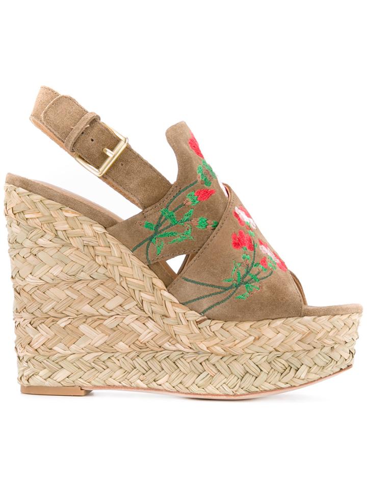 Ash Bikini Wedge Sandals - Brown