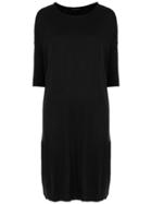 Gloria Coelho Straight Knit Dress - Black