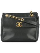 Chanel Vintage Chanel Cc Chain Shoulder Tote Bag - Black