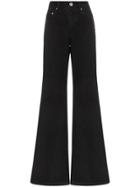 Matthew Adams Dolan High Rise Wide Bootleg Jeans - Black