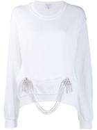 Collina Strada Crystal-embellished Sweatshirt - White
