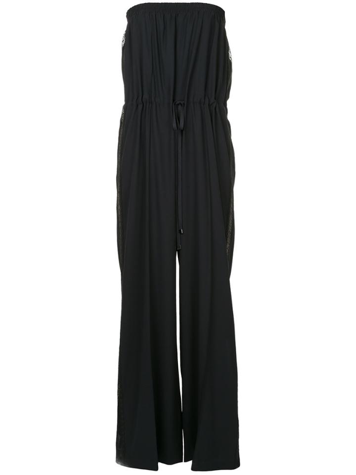 Goen.j Strapless Lace Trimmed Jumpsuit - Blue