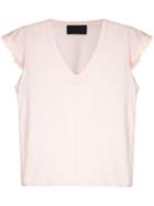 Andrea Bogosian Lace Trimming Pleasure T-shirt - Pink