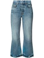 Grlfrnd Cropped Wide-leg Jeans - Blue