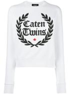 Dsquared2 Caten Twins Wreath Sweatshirt - White