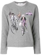 Blugirl Bike Print Sweatshirt - Grey