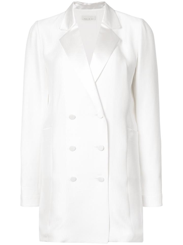 Fleur Du Mal Double-breasted Blazer Dress - White