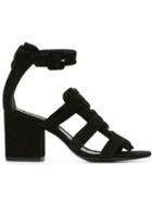 Alexander Wang Aliz Sandals, Women's, Size: 39, Black, Calf Suede/leather