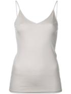 H Beauty & Youth V Neck Cami Top, Women's, Brown, Lyocell/cotton