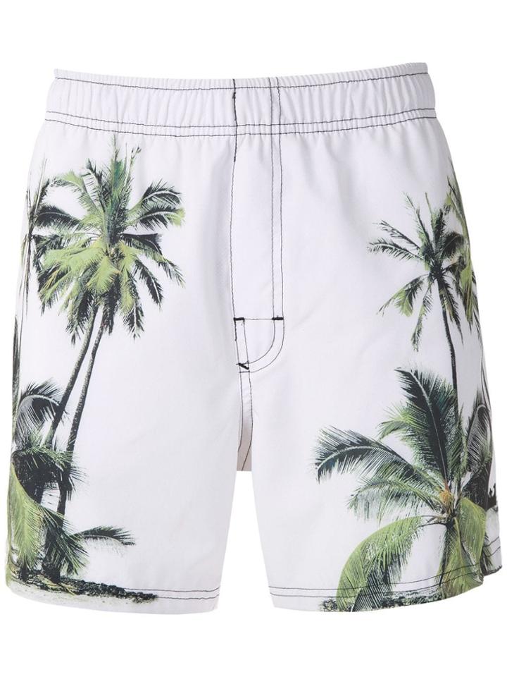 Osklen Coqueiro Classic Print Shorts - White