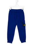 Stone Island Kids Logo Patch Sweatpants, Boy's, Size: 8 Yrs, Blue
