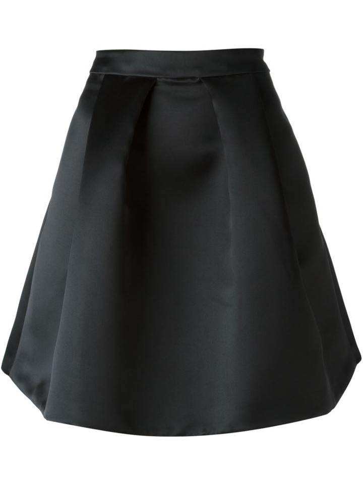 Love Moschino Box Pleat Skirt, Women's, Size: 44, Black, Polyester