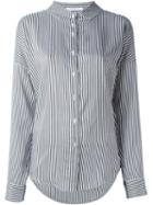 Lucio Vanotti Striped High Neck Shirt