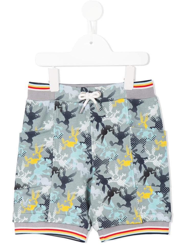 Printed Drawstring Shorts - Kids - Cotton/spandex/elastane - 4 Yrs, No Added Sugar