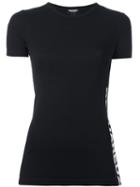 Dsquared2 Logo T-shirt, Women's, Size: Medium, Black, Cotton/spandex/elastane