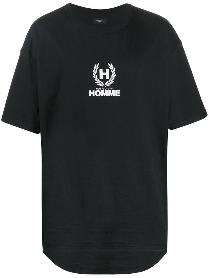 Not Guilty Homme Laurel H T-shirt - Black