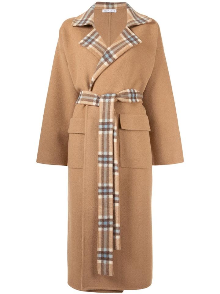 Rejina Pyo Meryl Checked Panel Coat - Neutrals