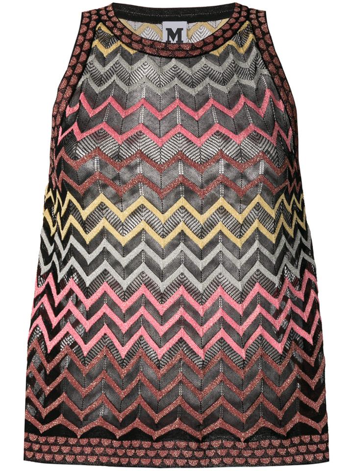 M Missoni Chevron Print Tank Top - Multicolour