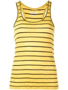 Isabel Marant Étoile Striped Vest Top, Women's, Size: Xs, Yellow/orange, Cotton/linen/flax