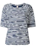 Antonio Marras Striped T-shirt, Women's, Size: 40, Blue, Cotton/polyester/viscose
