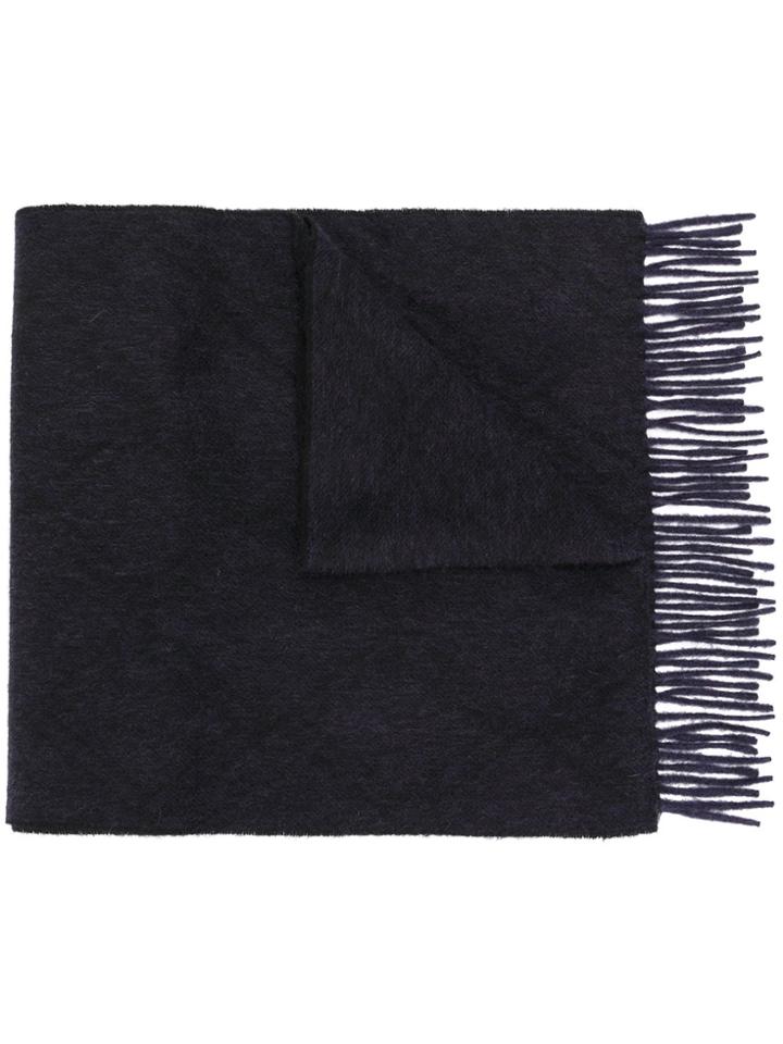 Pringle Of Scotland Linear Diamond Scarf - Blue