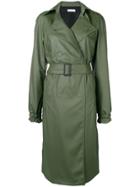 Paco Rabanne Belted Trench Coat - Green
