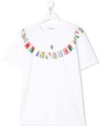 Marcelo Burlon County Of Milan Kids Teen Flags Print T-shirt - White