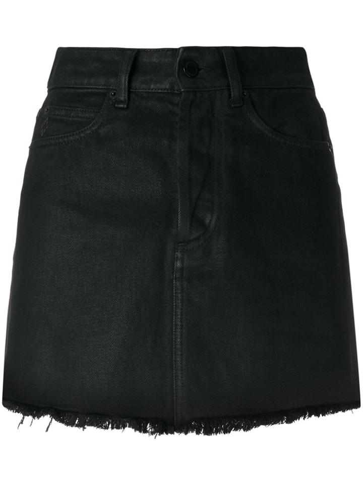 Marcelo Burlon County Of Milan Fringed Mini Skirt - Black