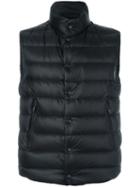 Moncler 'drancy' Padded Gilet, Men's, Size: 1, Black, Polyamide/calf Leather/feather Down