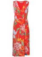 Alice+olivia Floral Print Dress - Red