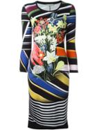 Mary Katrantzou 'stripe Bouquet' Print Dress