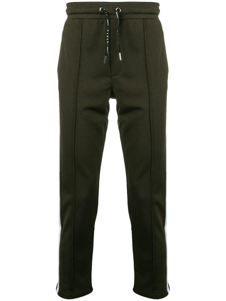 Les Hommes Urban Stripe Detail Track Pants - Green