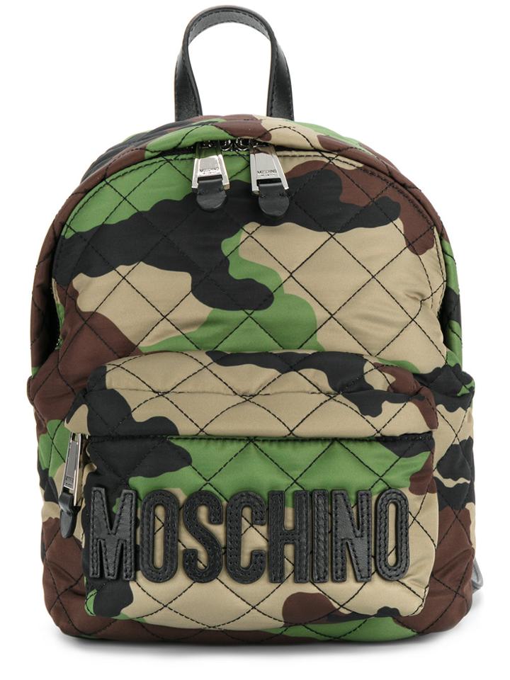 Moschino Camouflage Logo Plaque Backpack - Unavailable