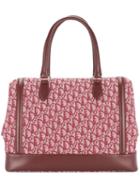 Christian Dior Pre-owned Trotter Pattern Jumbo Xl Hand Bag - Red