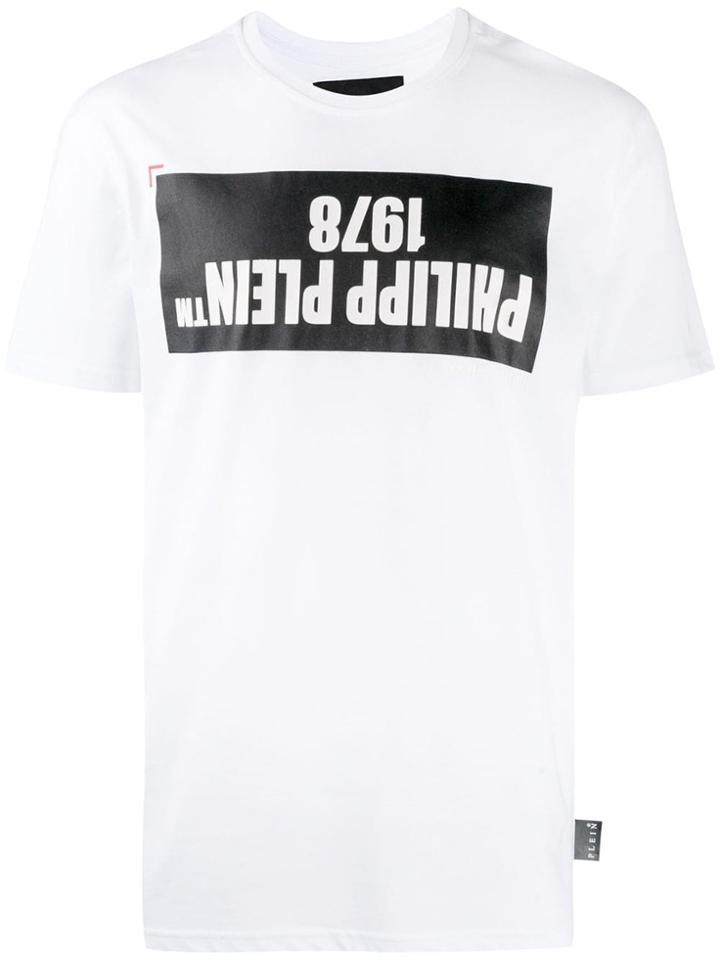 Philipp Plein Upside Down Logo T-shirt - White